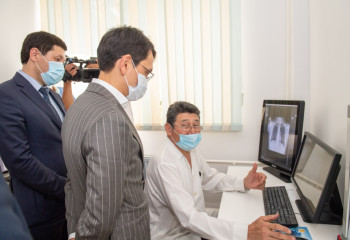 Мусин Көксу ауруханасындағы PACS жүйесінің жұмысымен танысты