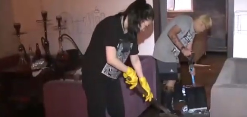  кадр из репортажа "Хабар 24"  