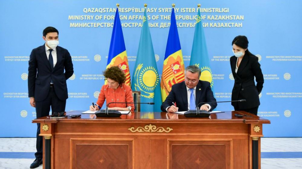 Kazakhstan and Andorra sign agreements on visa-free regime