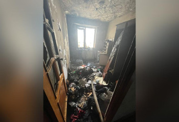 Атырауда өртенген баспанадан 8 бала құтқарылды