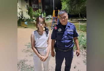 Полицейские Актобе за 30 минут нашли без вести пропавшую 13-летнюю девочку