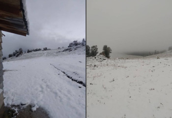 В Риддере выпал первый снег