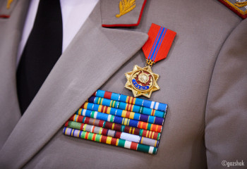 Kazakh border guards celebrate professional holiday