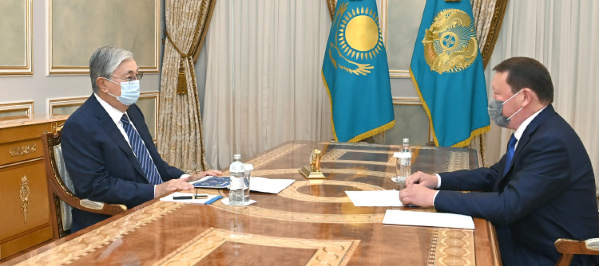 Глава государства принял акима Северо-Казахстанской области