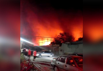 Жетісайда базар өртенді