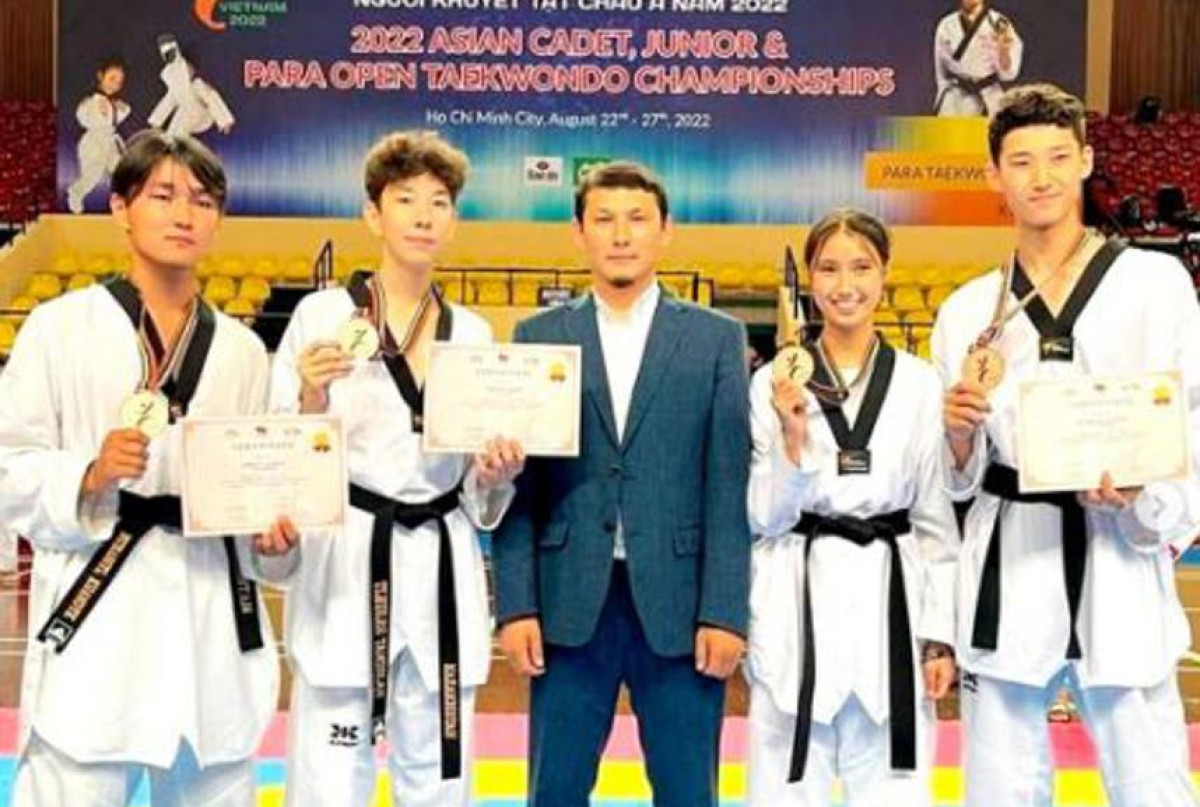 Kazakhstan wins four medals at Asian Junior Taekwondo Championships