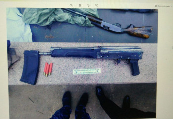 В Акмолинской области на кладбище выявлен схрон с арсеналом оружия