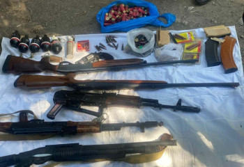 Автомат, гранаты и другое оружие, похищенное в январе, было спрятано в тайнике – полиция Алматы