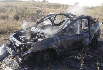 Ақтөбе облысында көлік өртеніп, жүргізушінің денесінің 70% күйік шалды