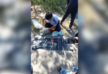 Очередной схрон с оружием найден вблизи озера Сайран