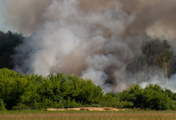 Из-за распространения пожара людей эвакуируют из села Баганалы