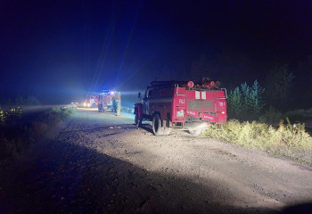 В 5 селах продолжается тушение пожара в Костанайской области