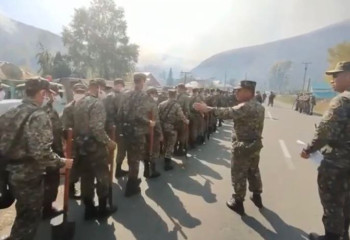 Шығыста өртті сөндіруге Ұлттық ұланның 200-ге жуық жауынгері қатысты 