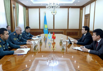 Қорғаныс министрлігінде Қырғызстан елшісімен кездесу өтті