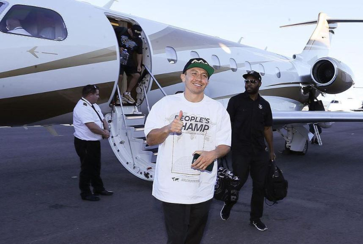Golovkin arrives in Las Vegas for fight with Canelo 