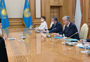 Tokayev held meeting with Patriarch Theophilus III of Jerusalem