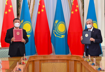 В Акорде состоялась торжественная церемония встречи Председателя КНР