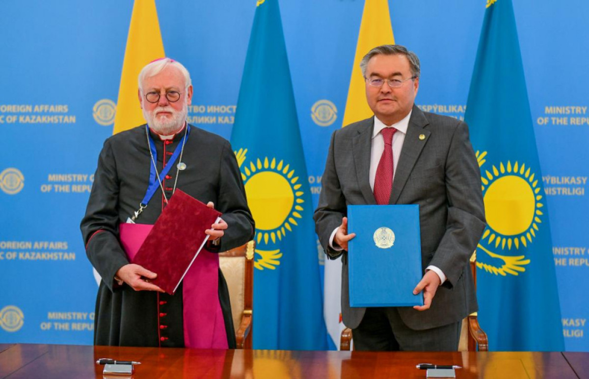 Kazakhstan and Vatican sign agreement on deepening cooperation