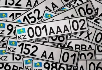 Қазақстанда көлік нөмірлерінде арнайы элементтер болуы тиіс