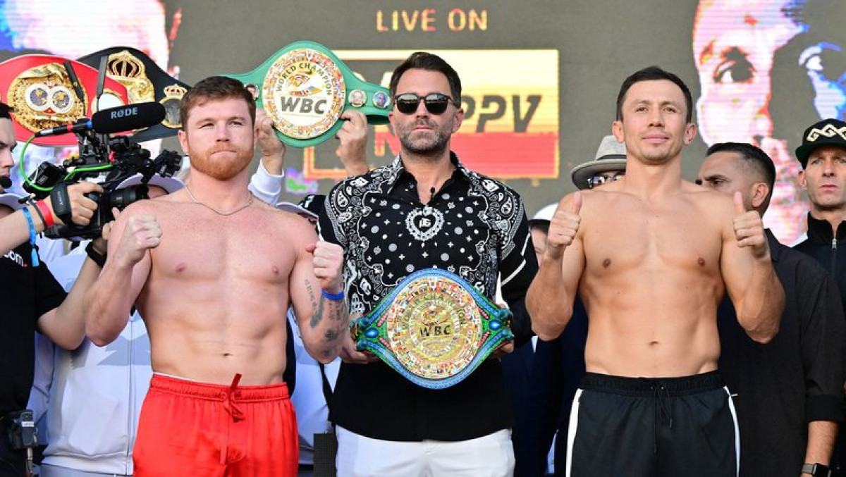 Canelo and Golovkin weigh in for trilogy fight