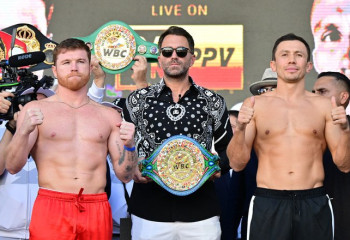 Canelo and Golovkin weigh in for trilogy fight