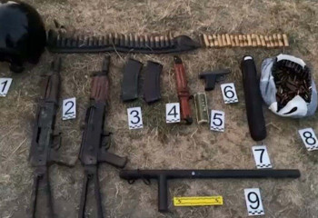Схрон с оружием и боеприпасами нашли полицейские в Таразе