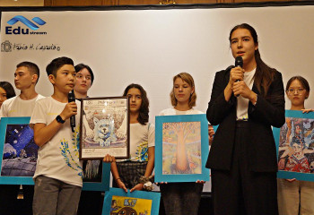 Выставка картин казахстанских детей прошла в Австрии