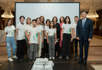 Kazakh children’s art exhibition organized in Austria