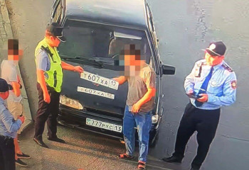 Авто с подложными номерами задержали в Шымкенте
