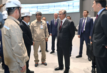 Президент Шымкент мұнай өңдеу зауытының өндірістік қуатымен танысты