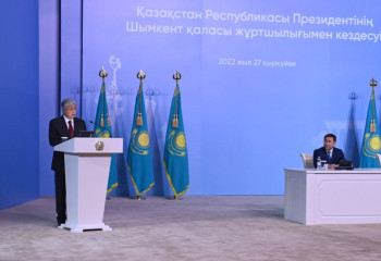 Патриоты среди нас. Президент поблагодарил шымкентцев за поднятый флаг