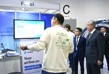 Domestic IT startups presented to Kazakh President