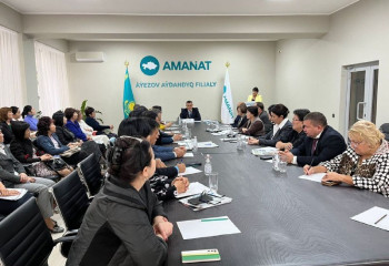Саяси тұғырнама жобасы «AMANAT»-тың аумақтық филиалдарында талқыланды