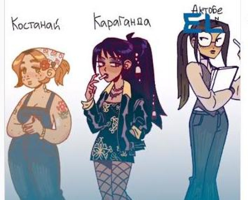  Кадр из видео Tik Tok павлодарской художницы 