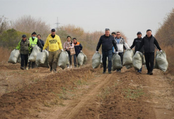 Елордада табиғат аясынан 100 тоннаға жуық қоқыс жиналды