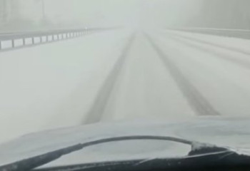 Кеген-Нарынқол тас жолында алғашқы қар жауды