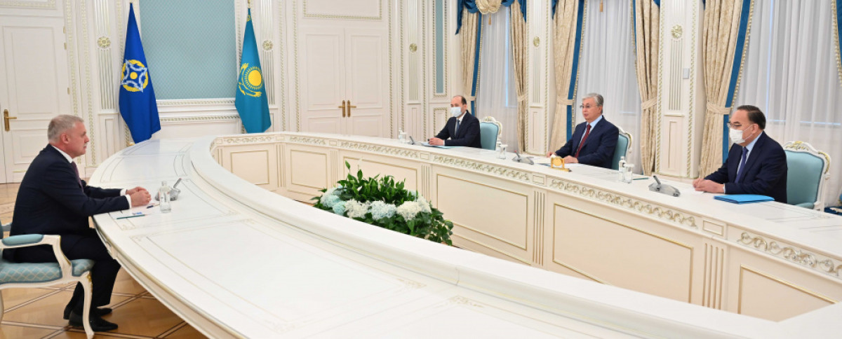 President Tokayev receives CSTO Secretary General Stanislav Zas