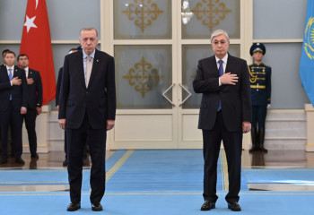 Ақордада Түркия президентін салтанатты түрде қарсы алу рәсімі өтті