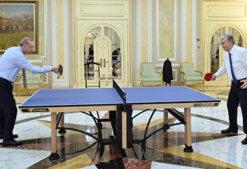 Қасым-Жомарт Тоқаев пен Режеп Тайип Ердоған үстел теннисін ойнады