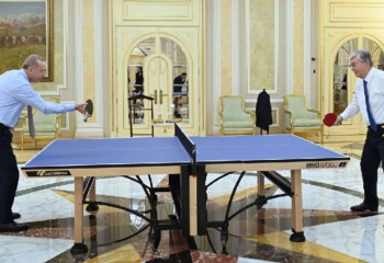 Токаев и Эрдоган сыграли в настольный теннис