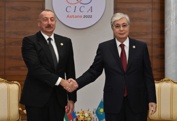 Мемлекет басшысы Әзербайжан Президенті Ильхам Әлиевпен кездесті