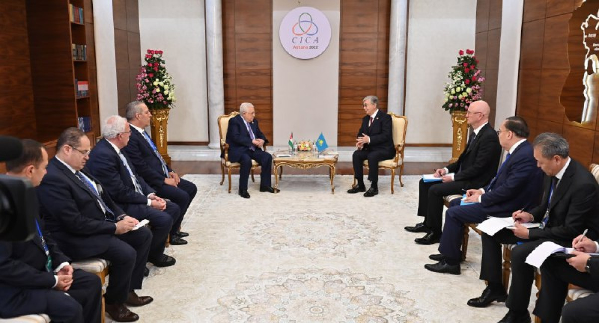 Президенты Казахстана и Палестины рассмотрели перспективы сотрудничества
