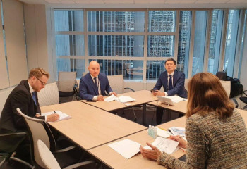 Әлібек Қуантыров Дүниежүзілік банк пен Халықаралық валюта қорының кездесуіне қатысты