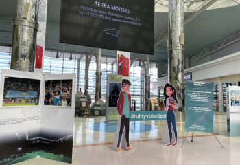 Фото-выставка в честь инициативных волонтеров представлена в Астане 