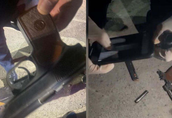 Пистолет, патроны и наркотики изъяли у туркестанца