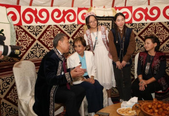 Иорданияда қазақ киіз үйі орнатылды