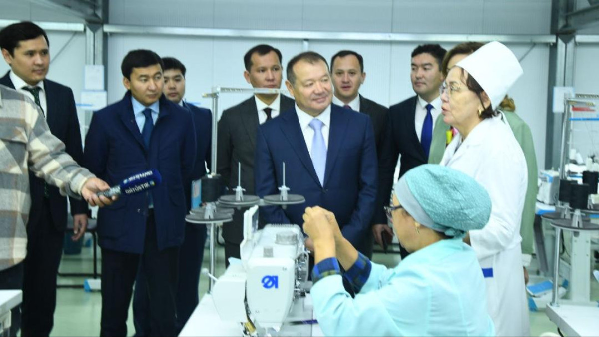 Новый цех по выпуску медизделий и СИЗ запущен в Шымкенте