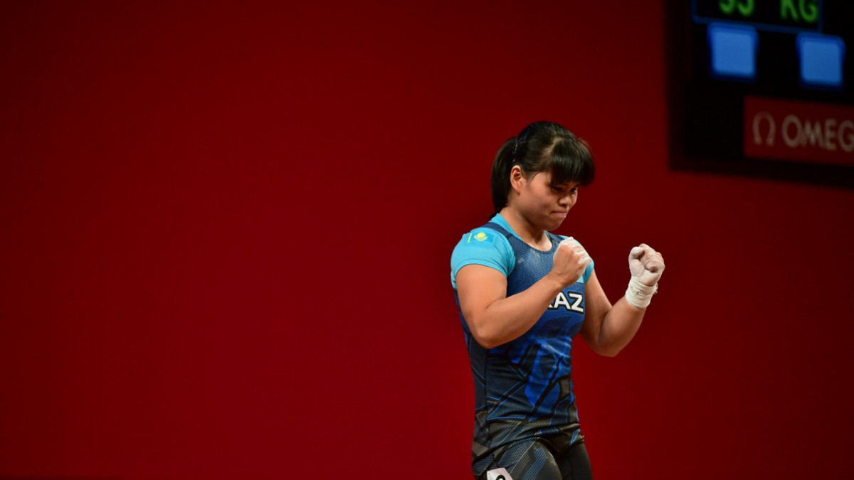 Казахстанская штангистка Зульфия Чиншанло стала чемпионкой Азии