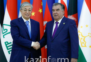 Tokayev welcomes Tajik President