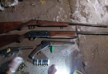 Схрон оружия обнаружили акмолинские полицейские